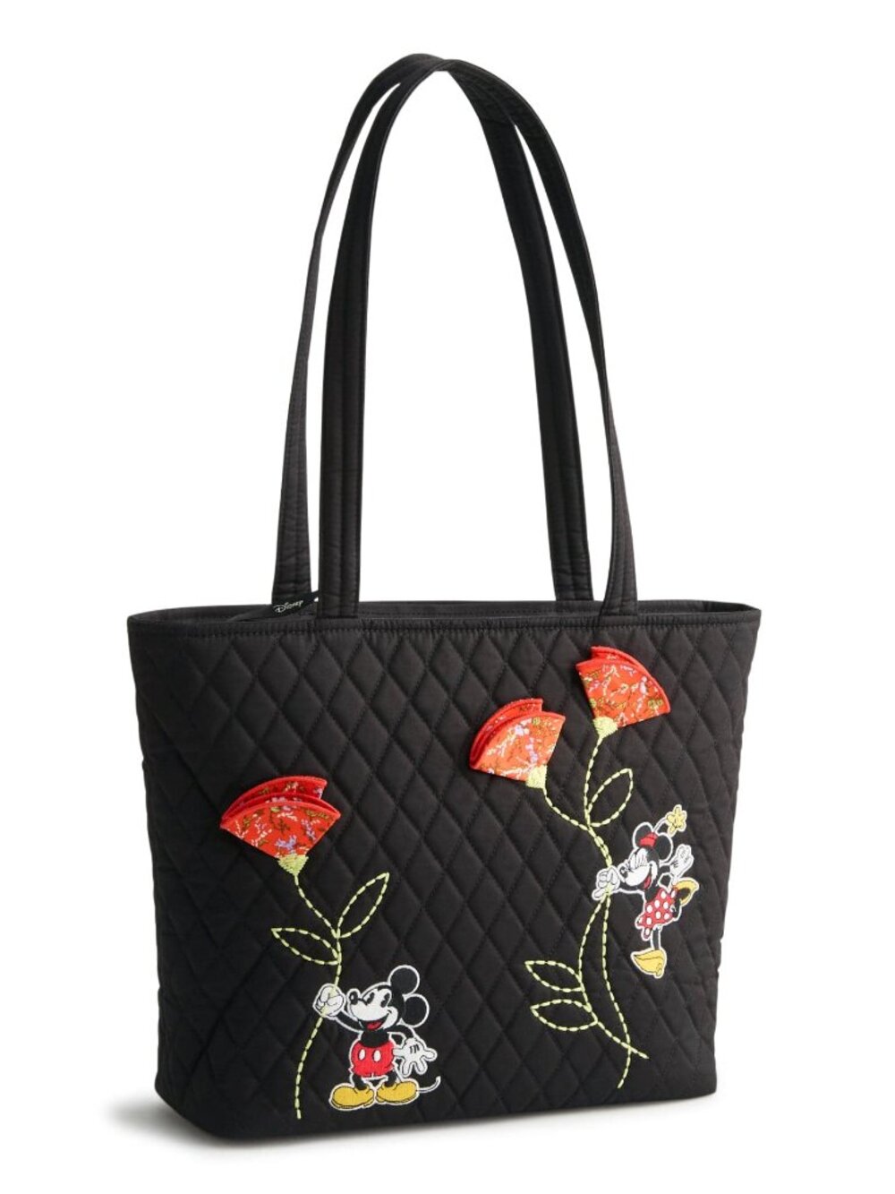 Vera Bradley Disney Small Original Vera Tote -Mickey & minnie petal springs NWT